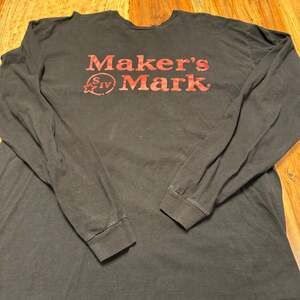 XL Black Long Sleeve Maker's Mark Shirt Threadfast